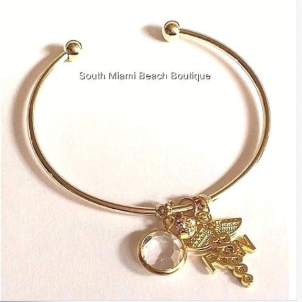 RN Nurse Charm Bracelet Caduceus Nursing Swarovski